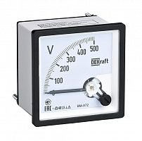ЯЯ Вольтметр Э47 96-96мм 300В кл.точн. 1.5 ИЭК IPV20-6-0300-E
