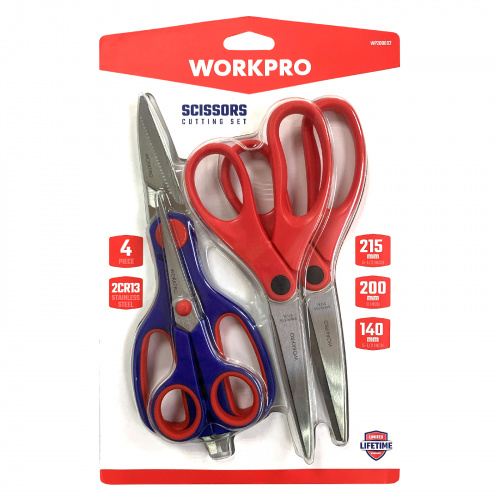 Ножницы набор 4 шт WP200002 WORKPRO Ножницы набор 4 шт WP200002 WORKPRO