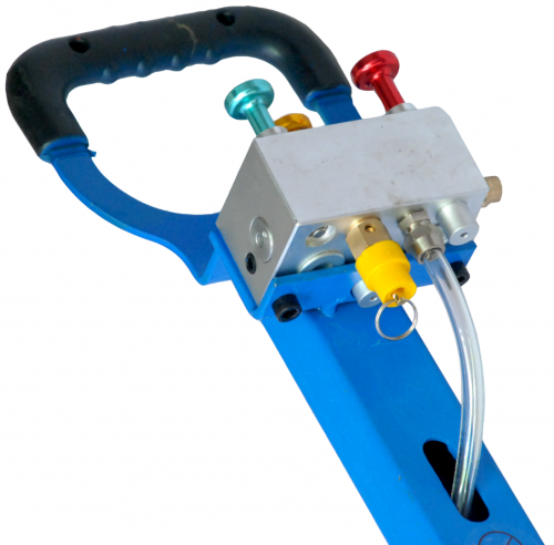 3-секционный домкрат  T08105A пневматический с ручкой 5т AE&T фото 5